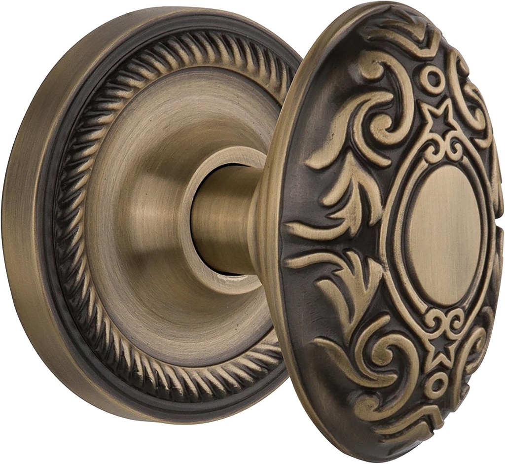 Nostalgic Warehouse Rope Rosette Victorian Door Knob