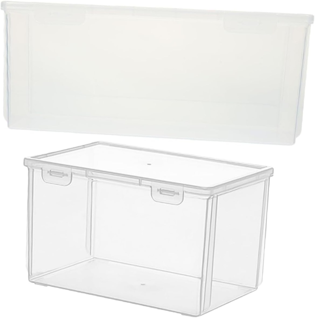 2pcs Crisper Box Bread Box Lid Airtight Food Storage Container for Fridge