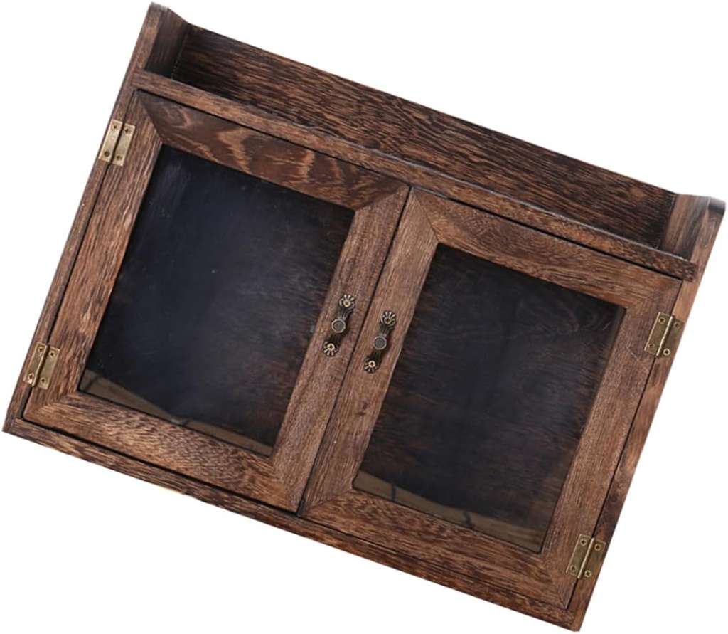 Garneck 1pc Cute Wooden Storage Box Home Decorative Bread Box Kitchen Organizer Multifunction Storage