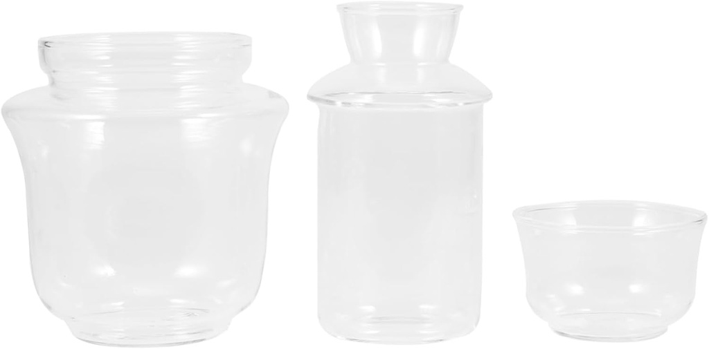 Cabilock 1set Glass Sake Warmer - Tea Warmer for Home Use Design for Wine and Tea for Housewarming and Parties