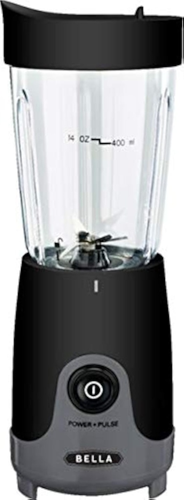 Bella - 14-Oz. Personal Blender - Black/Gray