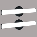 OOWOLF 2 Pack Bathroom Vanity Light, Adjustable Brightness 12W 17.3inch Bathroom Light Fixtures,1200LM Led Vanity Bar, 5000K Natural White, Wall Lamp for Mirror Kitchen Living Room Hallway Cabinet