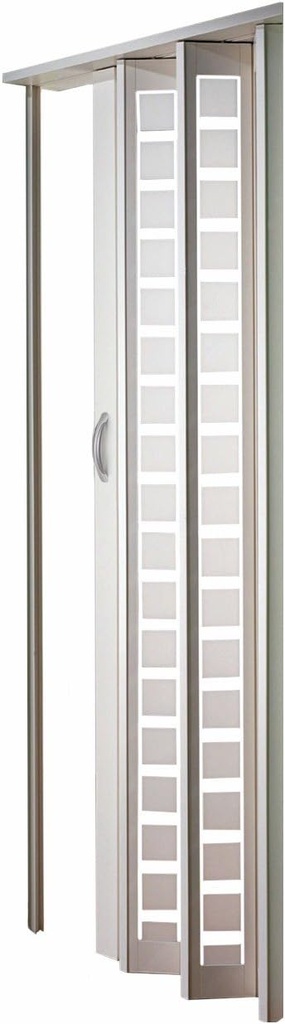 LTL Home Products HSMETRO3280WHSQ Spectrum Metro Frosted Squares Plexiglas Accordion Folding Door, 36" x 80", White