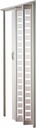 LTL Home Products HSMETRO3280WHSQ Spectrum Metro Frosted Squares Plexiglas Accordion Folding Door, 36" x 80", White