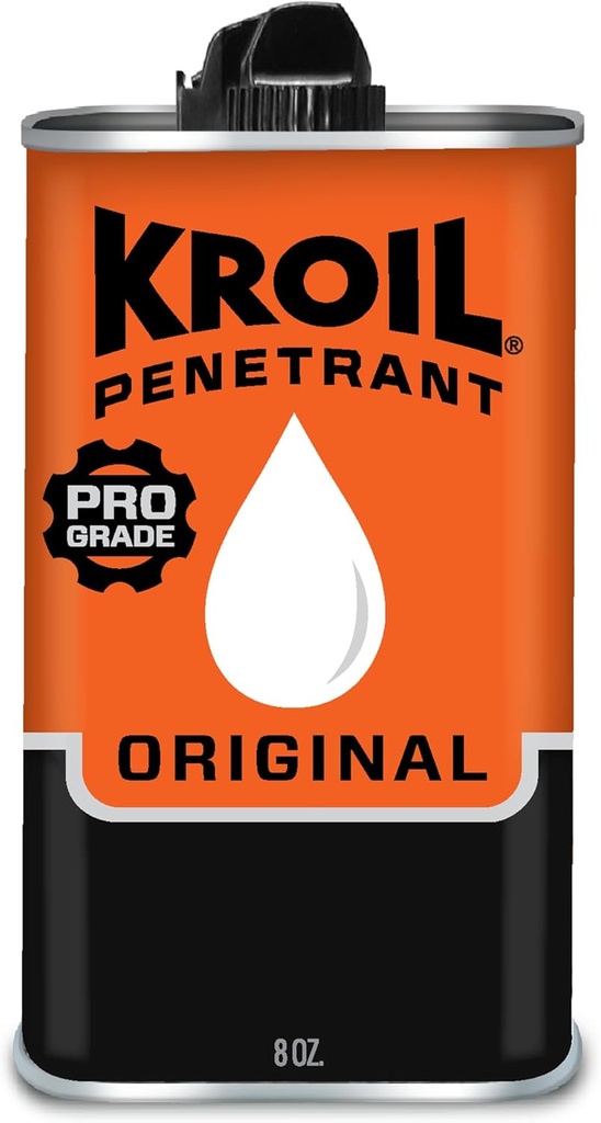 Kroil Original Penetrating Oil (Drip-8oz Can-Single) | Penetrant for Rusted Bolts, Metal, Hinges, Chains, Moving Parts | Rust, Inhibitor (KL081)