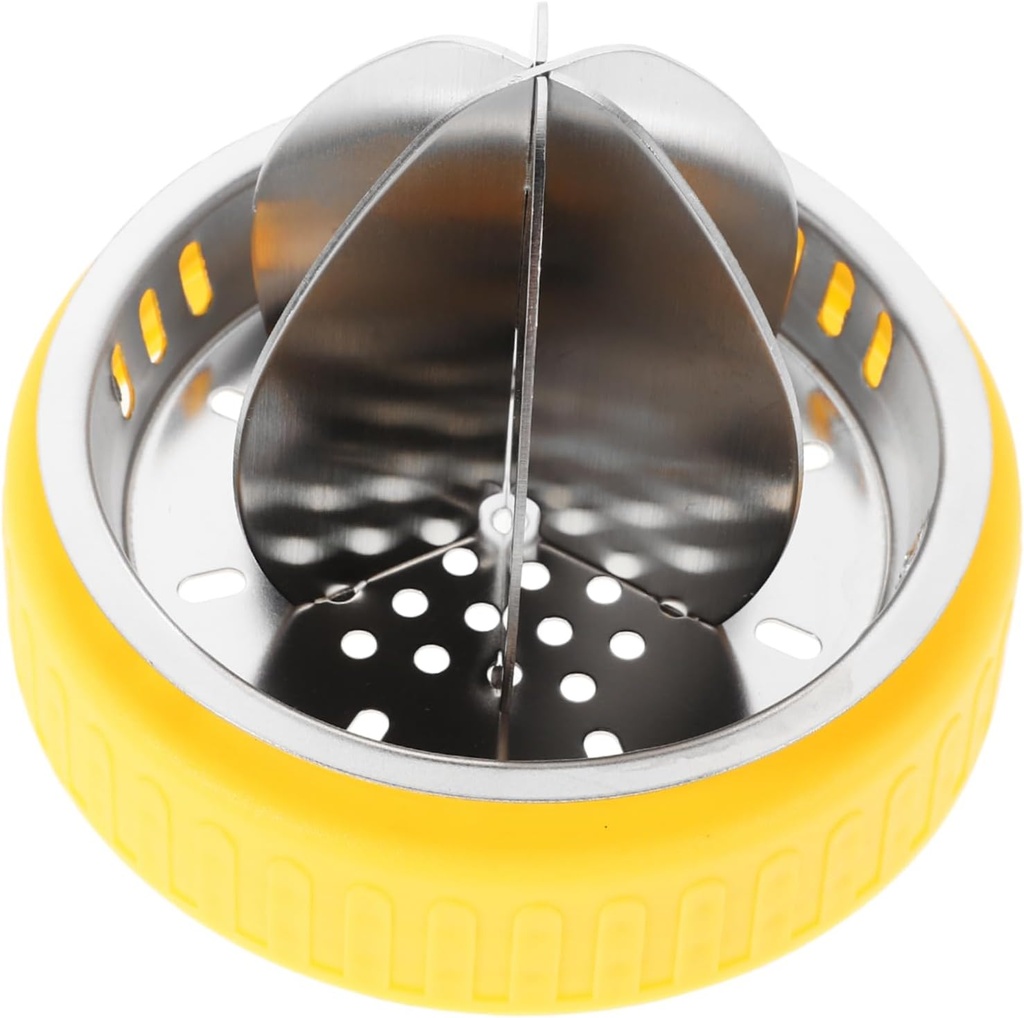 Zerodeko Manual Citrus Juicer Lid Ergonomic Stainless Steel Press for Lemon Juice Extraction Heavy Duty Squeezer for Home Commercial Use Easy to Clean and Comfortable Grip