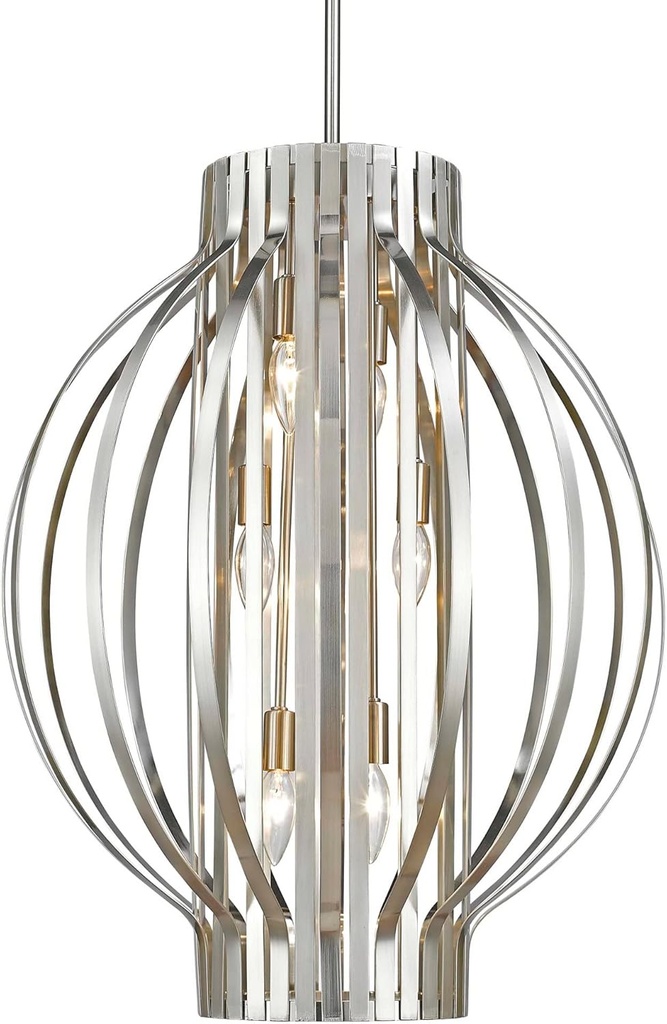 Z-Lite 436-20BN 6 Light Pendant, Brushed Nickel