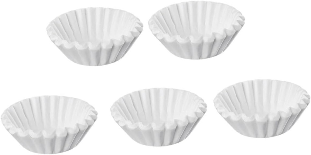 Alipis 100Sheets Portable Coffee Paper Filters Thickened Wavy Surface Dripper for Coffee Tea Disposable and Convenient for Loose Leaf Teas and Spices