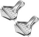 2 Pcs Stainless Steel Manual Lemon Juicer Ergonomic Fruit Press Tool with Comfortable Grip for Easy Juice Extraction From Lemons and Oranges Household Citrus Squeezer