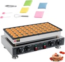 Mini Dutch Pancake Baker, 1800W 50PCS Commercial Electric Nonstick Waffle Maker Machine For Home Or Commercial Use, 2 tats & 2 Timers Separate Control
