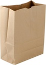 Shop&Save Large Paper Grocery Bags, 12x7x17 Kraft Brown Heavy Duty Barrel Sack 57 Lbs ,Grocery Shopping Takeout Bags 25