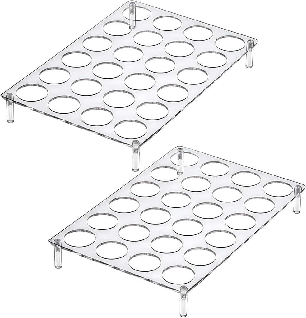 Coffee Pod Acrylic Holder For K-Cups, Capacity 24 Pods, Stand Display Clear, Organizer Storage Desktop, Ideal For Living Room And Kitchen