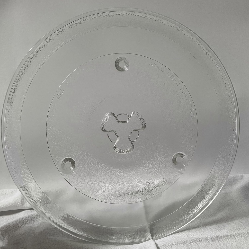 10 1/2 Inches Replacement Microwave Glass Plate Compatible with Hamilton Beach 252100500497, HB-P90D23, Microwave Glass Turntable Compatible with GE, Sunbeam, Emerson P23, Replace Part #252100500497