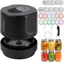 Mason Jar Vacuum Sealer, Electric Jar Vacuum Sealer Kit, New Technology Electric Air Vacuum Sealing Kit,10 Seconds Seal,For Household Use,Travel and Batch Canning Supplies, Ideal Present for Mom, Wife