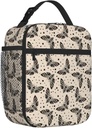 Gothic Moth Leakproof Lunch Bag Large Capacity Lunchbox Insulated Reusable Lunch Tote Bags Cooler Lunch Container For Work/Office/Picnic/Travel