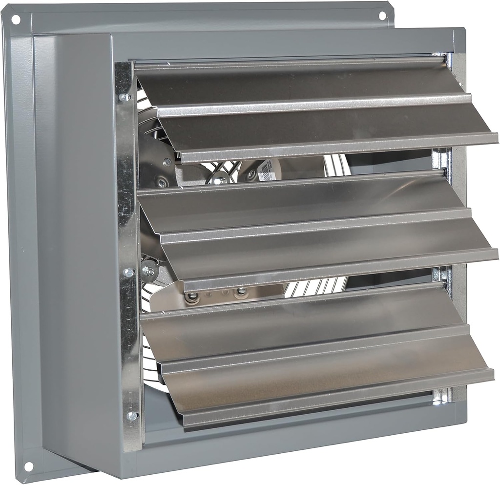 Canarm 2-Speed Wall Exhaust Fan - 14in 2180/1350 CFM, 1/4 HP, Model# S14-E2