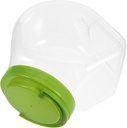 KICHOUSE Plastic Storage Jar Lid Slanted Mouth Container for Kitchen Office and Bulk Food Storage Versatile Candy Holder and Dry Food Canister