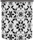 Geometric Abstract Floral Airtight Coffee Bean Canister 30oz Food Storage Containers with Lids For Gournd, Tea, Sugar, Flour, Rice, Cereal, Candy Cookie Jar