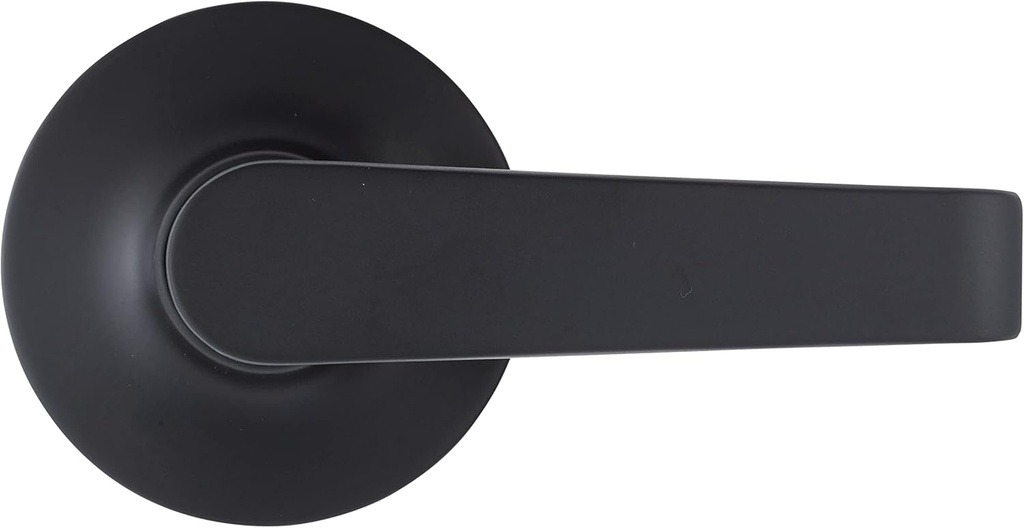 BRINKS Commercial - Light Duty Passage Door Lever, Matte Black Finish - Meets ANSI Grade 2 Standards and is ADA Compliant