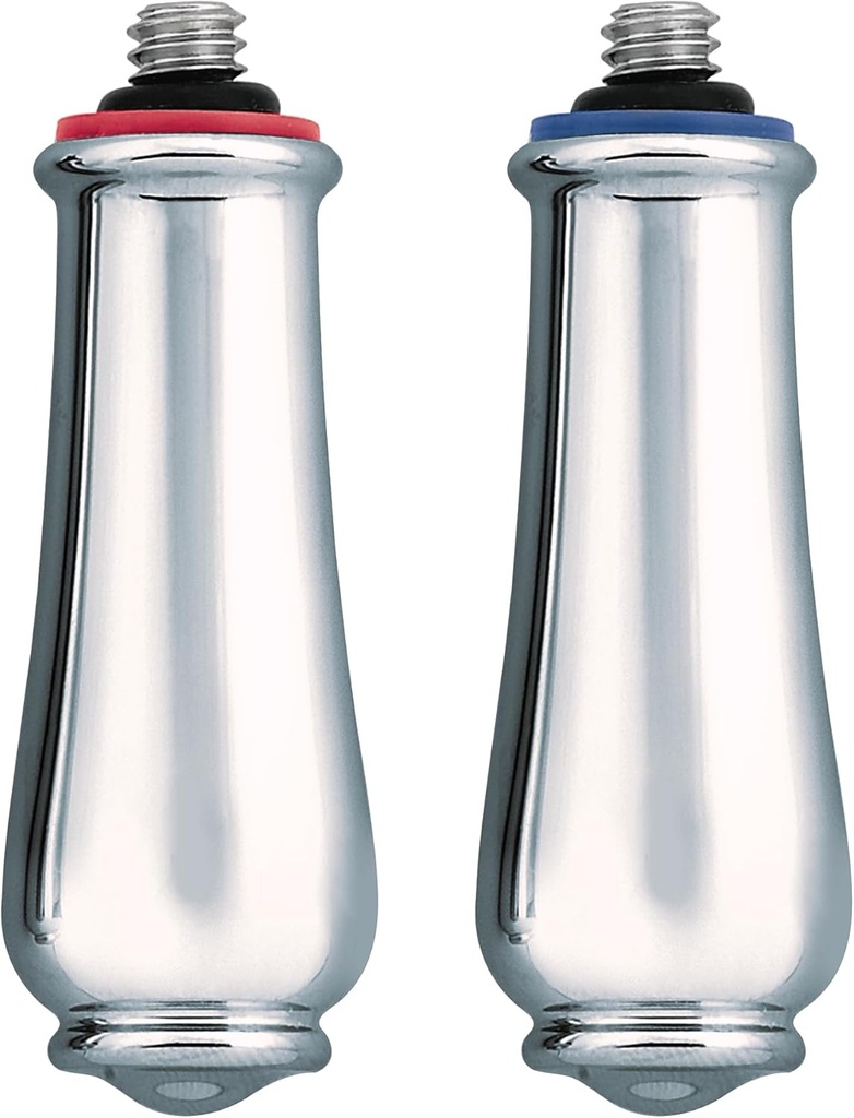 Moen 97557 Monticello Bathroom Sink Faucet Metal Replacement Handle Lever Inserts, Chrome (2-Pack)