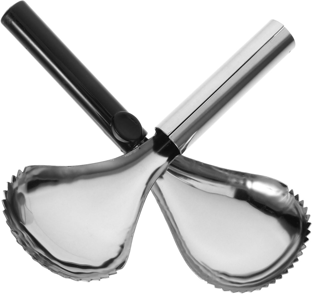 VALICLUD 2Pcs Pumpkin Core Remover Ice Scraping Spoon Toothed Scoop for Separation Kitchen Use Essential Barbecue Supplies