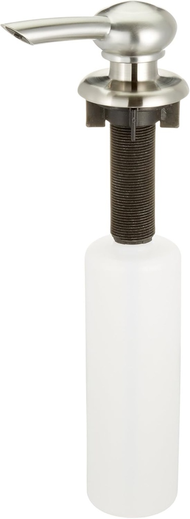 Delta Faucet Leland Pump Soap/ Lotion Dispenser Brushed Nickel, Countertop Soap Dispenser, Top Fill Deck Mount Soap Dispenser, Stainless RP50813SS