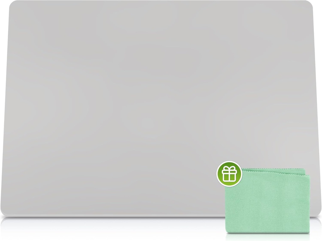 Large Silicone Mat 28" x 20" Thick Heat Resistant, Kitchen Counter Mat Waterproof - Coffee Machine, Glass Top Stove Cover Countertop Protector for Air Fryer, Baking (Semi-Translucent)