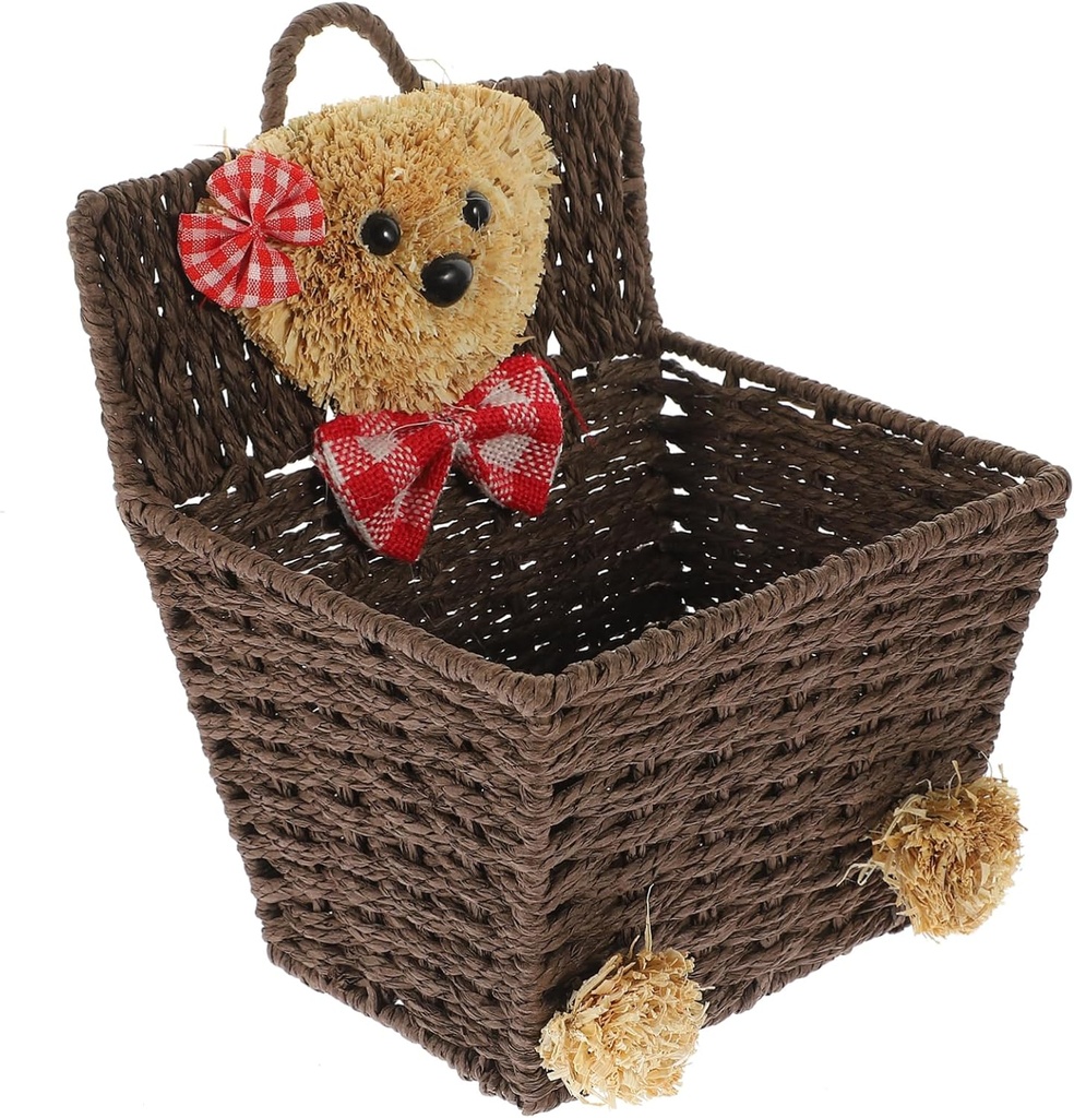 Storage Basket Wall Hanging Storage Basket Woven for Fruit Vegetable Kitchen Sundries