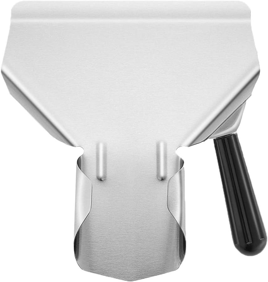 iplusmile 1pc Stainless Steel Packing Shovel for French Fries and Cereals Lightweight and Ergonomic Kitchen Gadget for Easy Serving and Measuring Food Sections