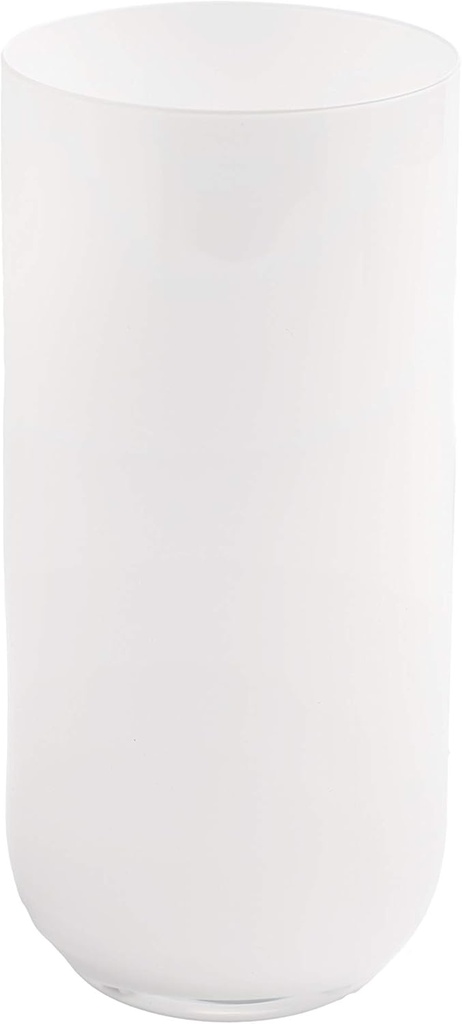 Colored Glass Tumblers, Stemless, Fills 18 oz., Set of 6 (white)