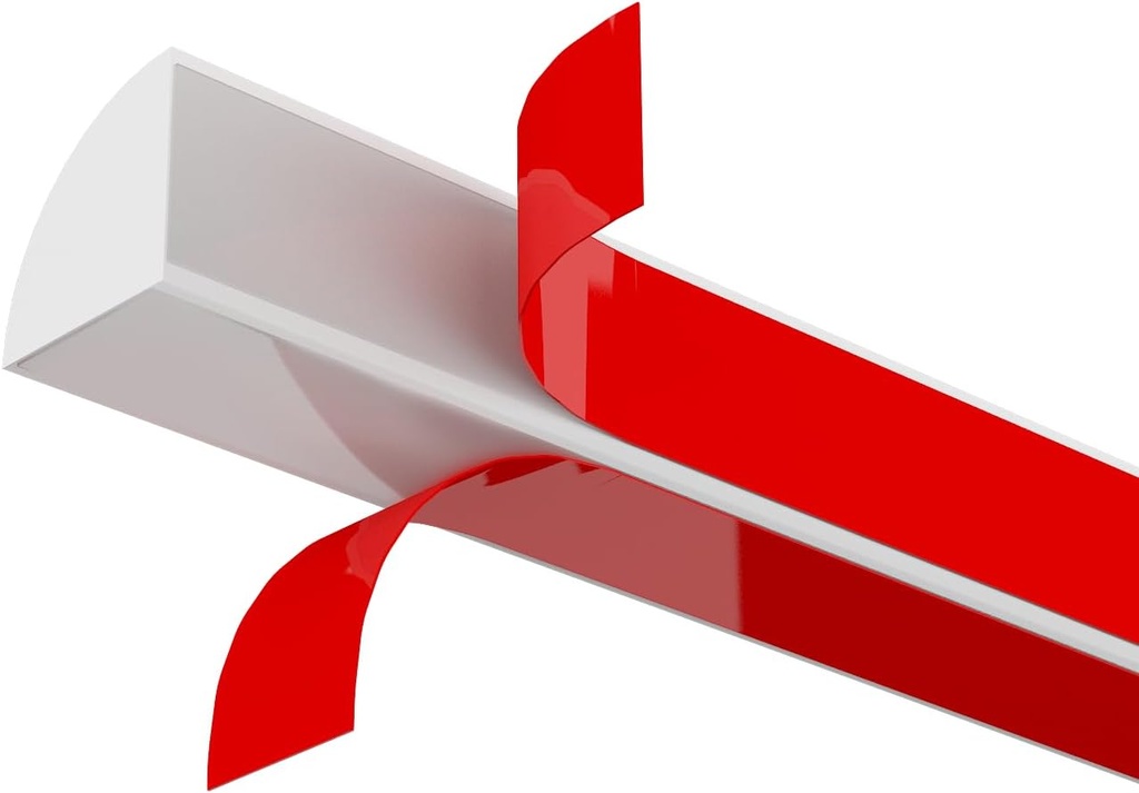 Flexible Quarter Round Molding, Peel and Stick Rubber Quarter Round Trim, Double-Sided Adhesive Bathtub Trim Molding