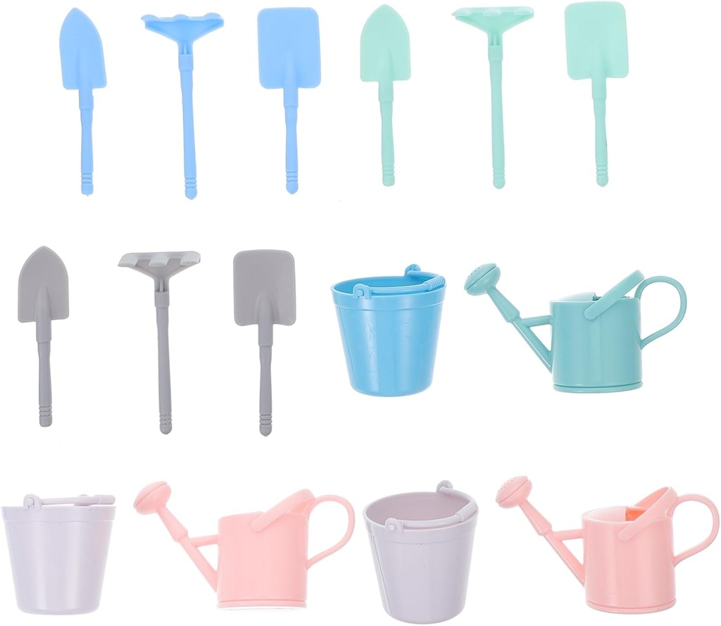 3sets Mini Gardening Tools Boys and Girls Garden Tools Watering Can Shovel and Bucket for Outdoor Fun and Learning Safe for Hands for Gardening Play