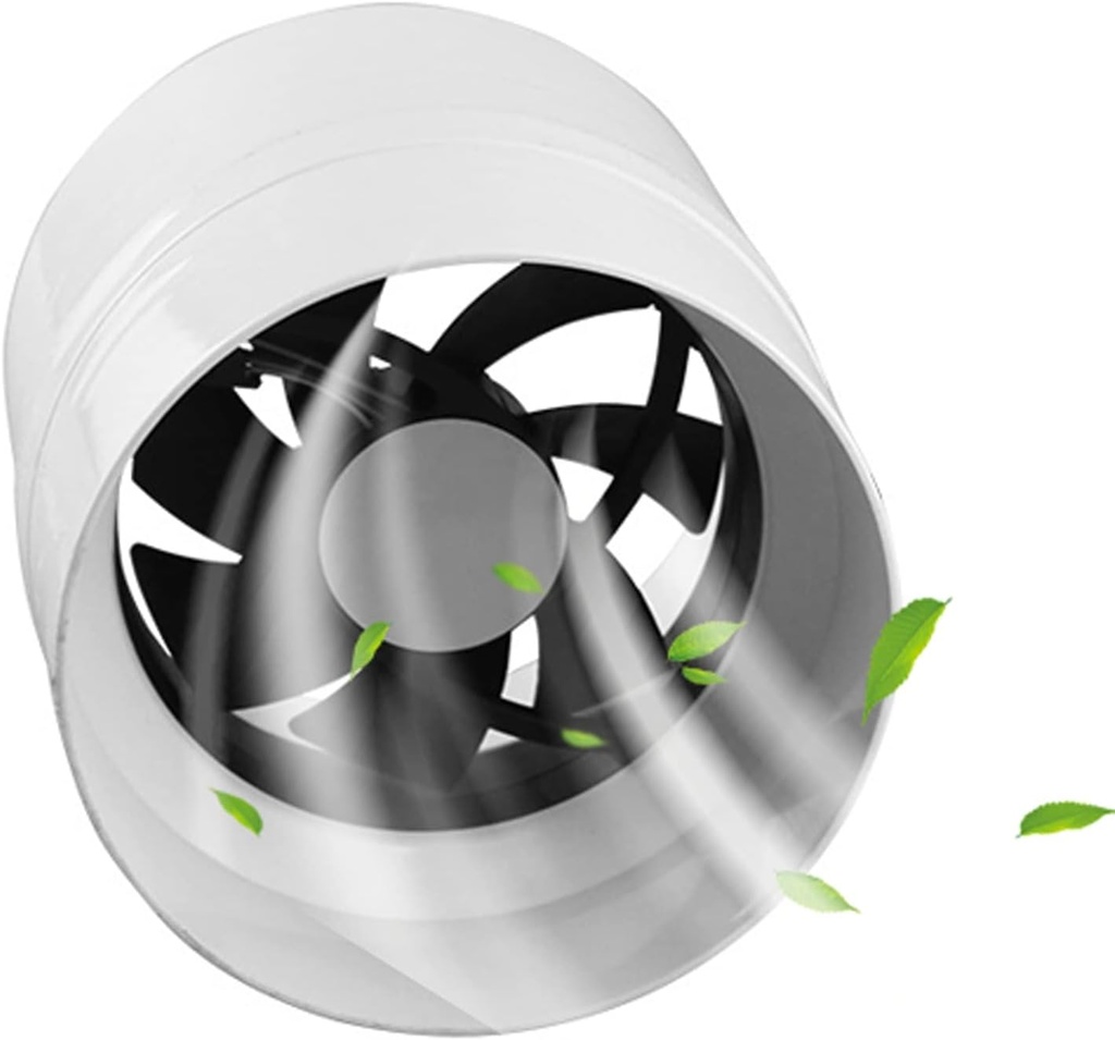 Exhaust Booster Fan 71 CFM Inline Duct Ventilation Fan 4 Inch Mini Vent Blower Fan 5W Silent Inline Fan for Grow Tent, Basements, Bathrooms and Kitchens (Normal Power 5W)