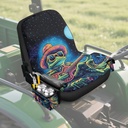 Tupalatus Fashion Turtle Lawn Mower Seat Cover Vehicle Accessories Seat Cushion Covers for Tractor Excavator with Convenient Pockets Universal Fit for Tractors, Excavators, Riding Mowers