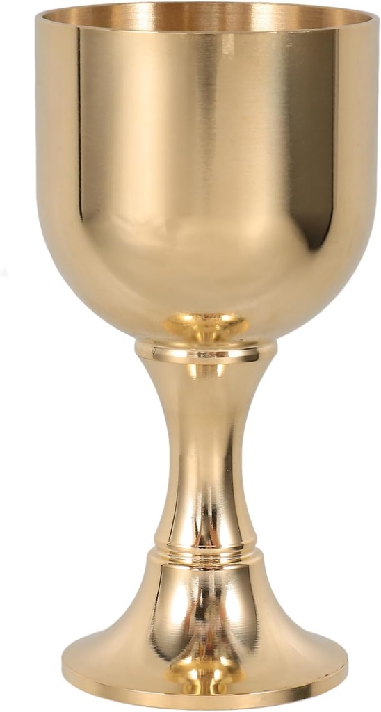 Luxshiny Traditional Copper Goblet Wine Cup Vintage High-stemmed Liquor for Special Occasions Retro Design for Celebrations and Gatherings