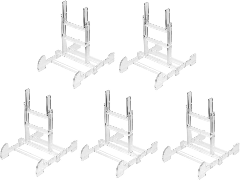 ERINGOGO Folding Photo Frame Stands 5 Pack Acrylic Picture Holders for Display Art