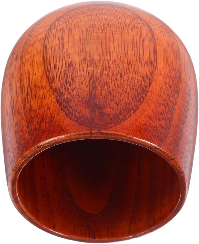 Rustic Japanese Wooden Tea Cup Ergonomic Heat Insulated Mug for Coffee Sake Solid Design for Everyday Use Farmhouse Style Drinkware