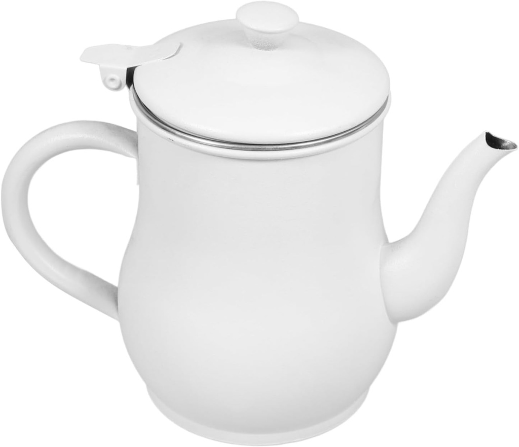 PRETYZOOM Stainless Steel Oil Strainer Pot Removable Filter Kitchen Oil Dispenser Jug Grease Saver Container Suitable for Cooking Barbecue and Salad