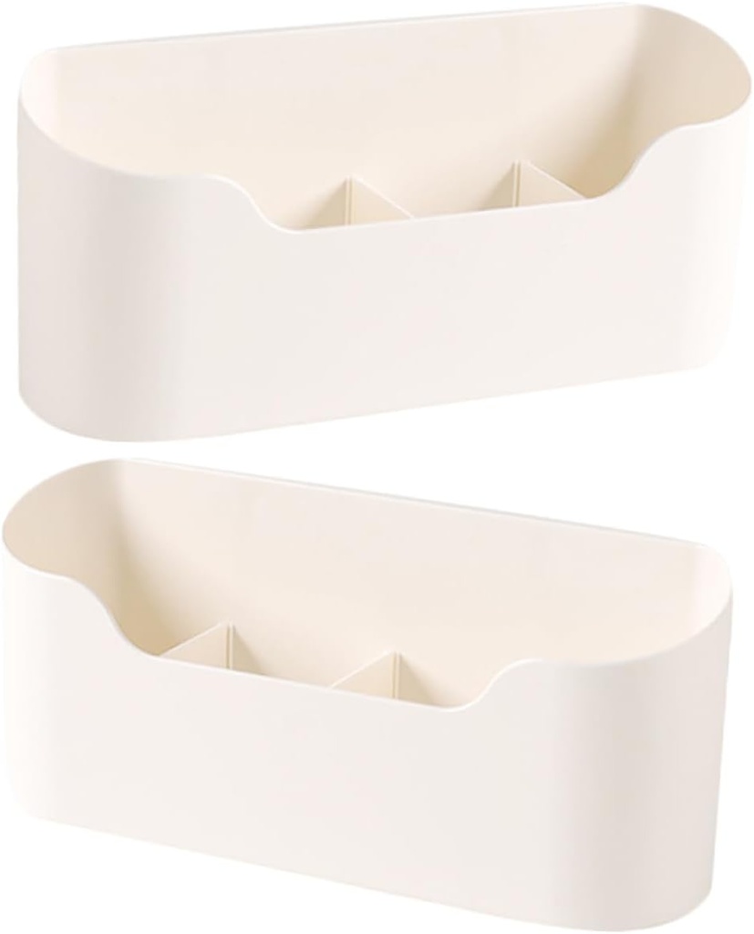 2pcs Hanging Storage Basket for Kitchen Bathroom Decor Silverware Organizer Hips Material Sturdy Elegant