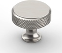 Amerdeco 10 Pack Brushed Satin Nickel Knurled Cabinet Knobs Kitchen Cabinet Handles for Drawer Dresser, Cupboard and Wardrobe ZH0036