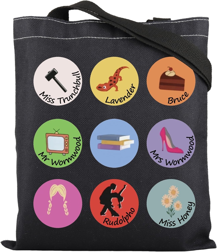 ENSIANTH Musical Inspired Tote Bag Musical Theatre - Miss Trunchbull Inspired Gift Comedy Musical Lover Shoulder Bag