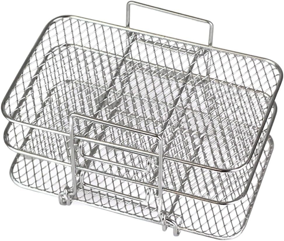 Air Fryer Rack fit for Ninja Dual Air Fryer 304 Stainless Steel Multi-Layer Dehydrator Rack Toast Rack Air Fryer Accessories