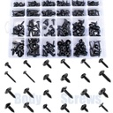 OAUTOO 270pcs Automotive Body Screw Phillips Head Self Tapping Screw Washer Head Screws Assortment Kit #8#10#12#14