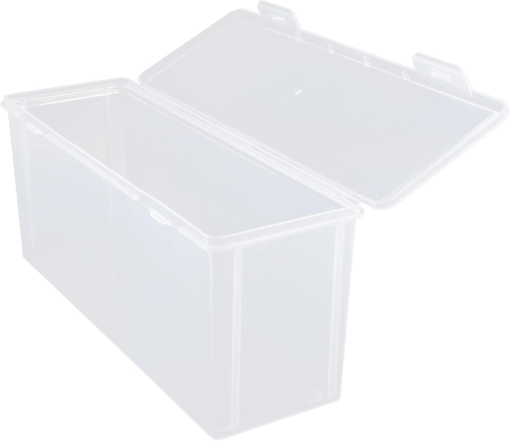 ABOOFAN Clear Medium Refrigerator Storage Box for Bread and Food Sealed Crisper Container Fridge Organizer for Kitchen Pantry and Household Storage