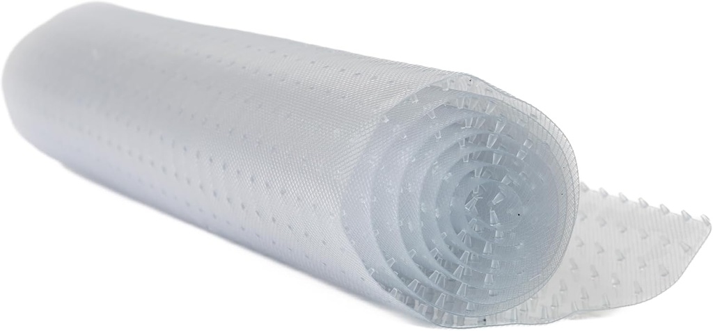 Pet Carpet Protector - Doorway Damage Deterrent and Scratch-Stopper for Cats, Dogs, and Pets, Heavy-Duty PVC Runner, Cut to Fit, Clear, 15 Inches x 48 Inches, Made in The USA