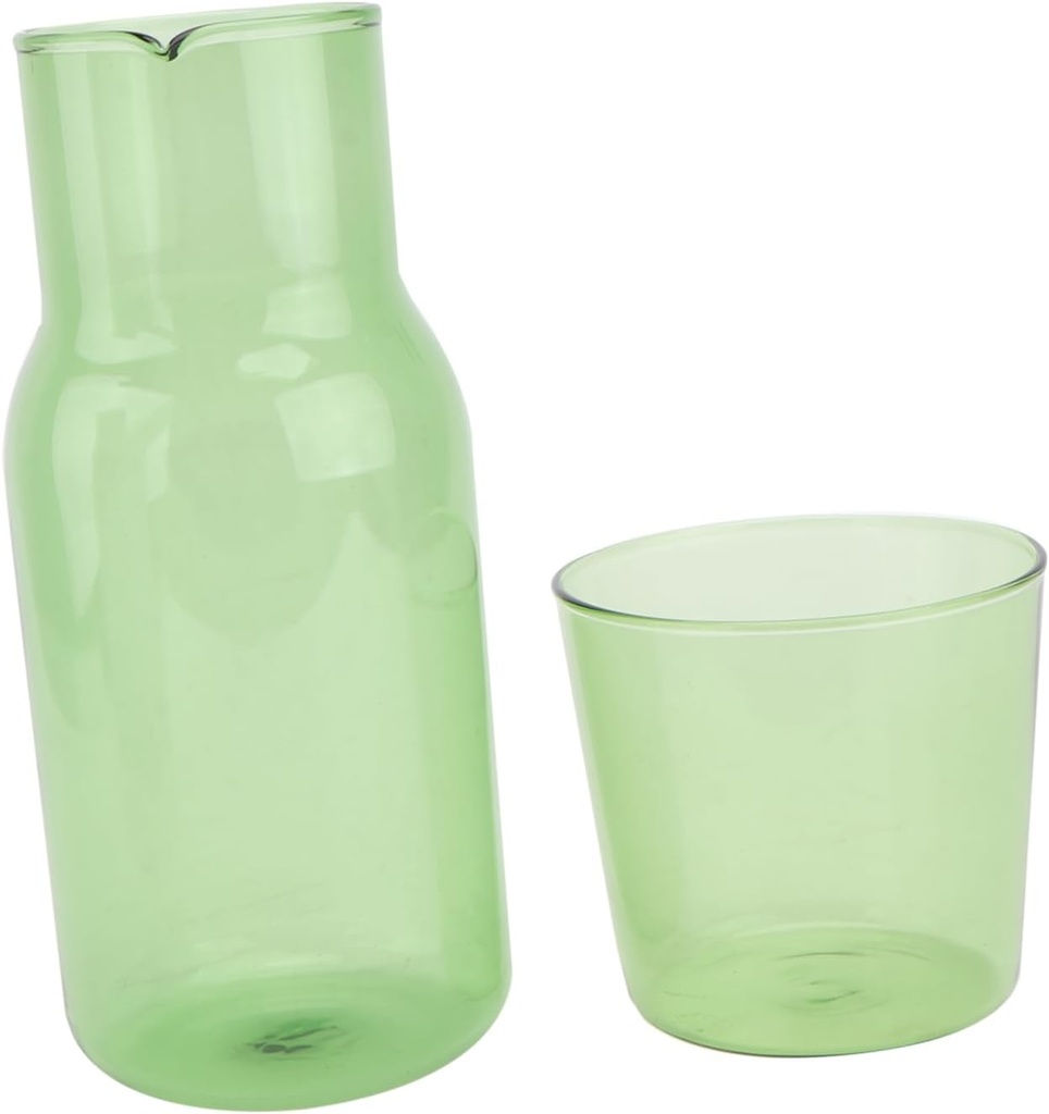 Borosilicate Glass Cup Set Water Kettle Bottle Capacity Drinking Tools for Family Hotel Thanksgiving Picnic