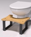 REGIS Bamboo Toilet Stool for Adults, 6.5" Poop Stool, Bathroom Toilet Potty Stool with Non-Slip Mat for Adults Children, Original Simple Design Healthy Portable Adult Toilet Poop Stoo