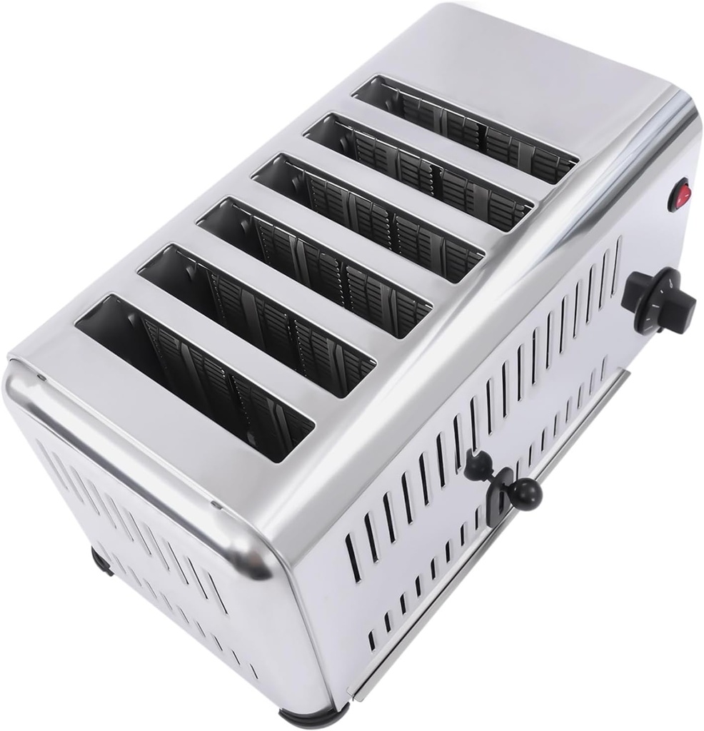 Commercial Toaster Bread Baking Machine 6-Slices For Restaurant Featuring Even Heating Precise Timing Quantity Selectable One Piece Molding High Efficient Convenient Time-Saving Various Application