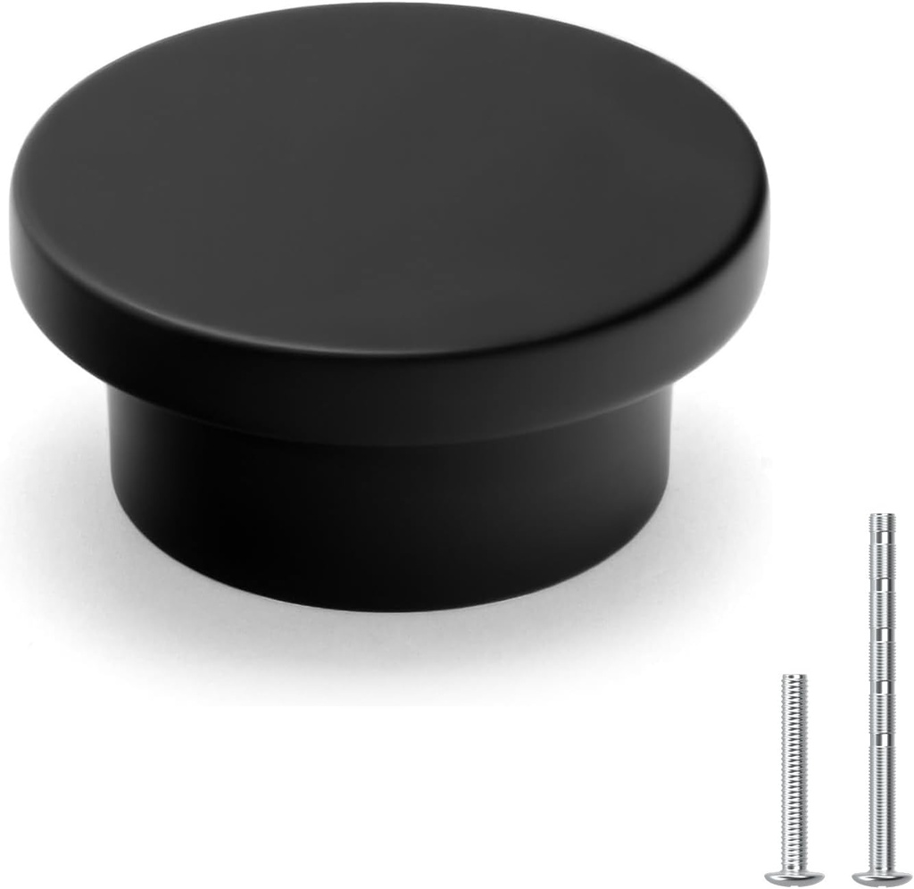 goldenwarm 12 Pack Black Cabinet Knobs for Dresser Drawer Knob for Hardware Handles and Pulls for Kitchen Drawers Zinc Alloy
