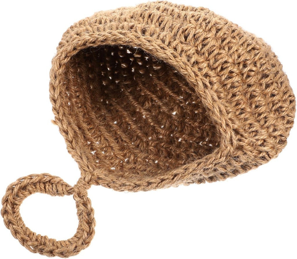 Teardrop Hanging Wall Basket Handwoven Jute Storage for Garlic and Vegetables Unique Space-saving Decor for Kitchen and Dining Room Capacity Fruit Holder